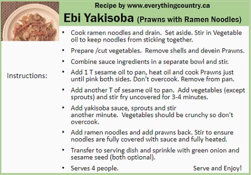 Prawn Yakisoba Recipe - Ebi Yakisoba Recipe