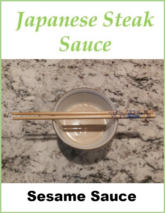 Japanese Steak Sauce Recipe and PIN for Sesame Steak Sauce - easy Japanese sesame sauce