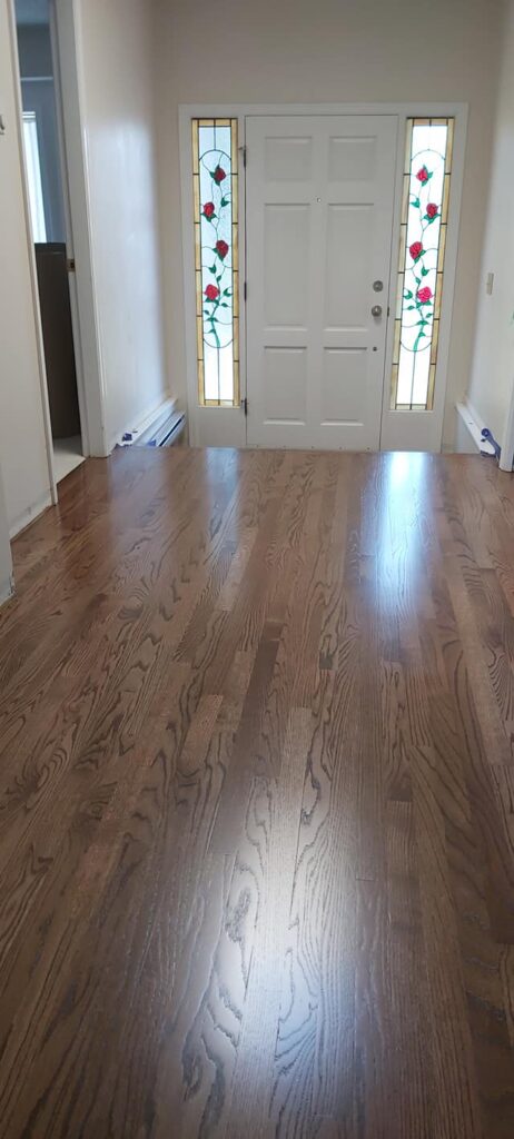Final floor after the renovation - Oak Hardwood Floor Refinishing - Refinishing Oak Hardwood Floors