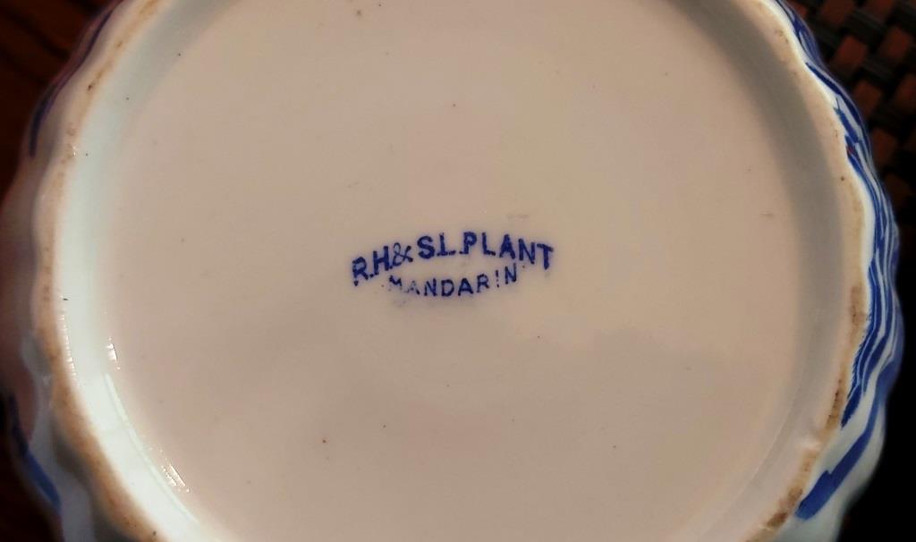 R.H.&S.L. Plant Mandarin Blue Willow - Blue Willow China Marks - Blue Willow China Markings