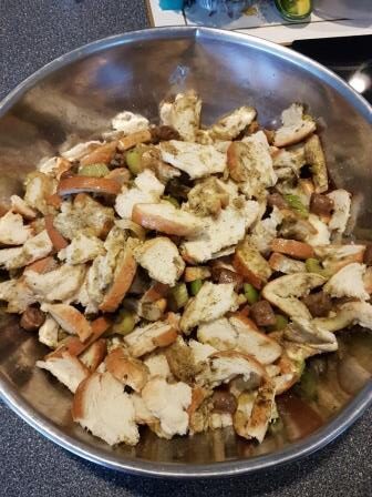 Steps in making this easy Turkey Stuffing Recipe - Best Traditional Country Turkey Stuffing from my Easy Turkey Stuffing Recipe 